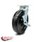 Service Caster 8 Inch Phenolic Swivel Caster with Roller Bearing and Brake SCC-30CS820-PHR-TLB - alternate 1